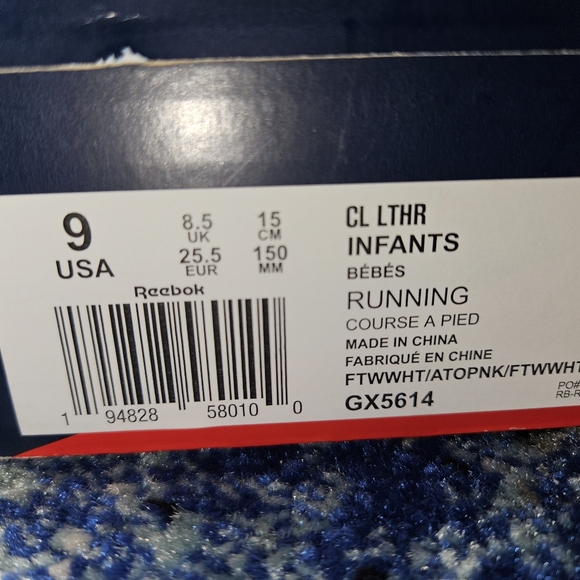 Reebok Classic Leather Girls' Toddler - Picture 5 of 5